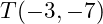  T(-3, -7) 