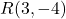  R(3, -4) 